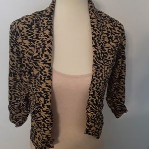 Animal print blazer